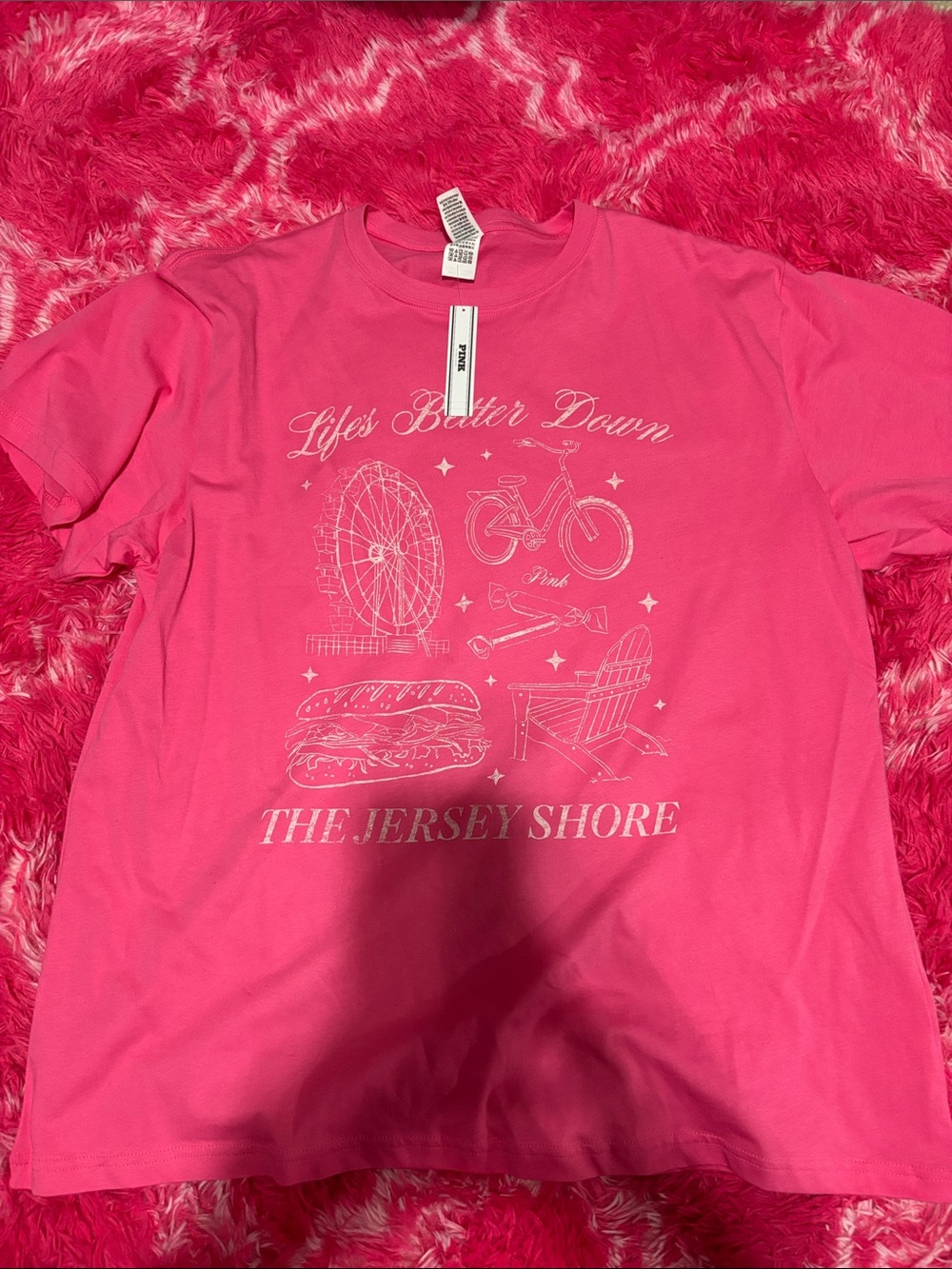 Victoria’s Secret PINK The Jersey Shore Pink Graphic Tee